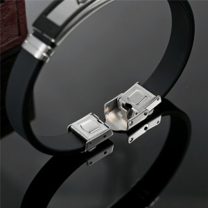 Brățară Bărbătesc din Inox chirurgical 316L — Argintiu - Img 4