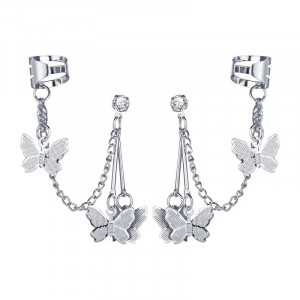 Cercei Ear cuff fluturasi Sic Moda 5471 - Img 1