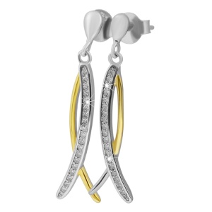 Cercei Eleganți cu Zirconiu din Argint 925 Placat cu Rodiu - Img 3