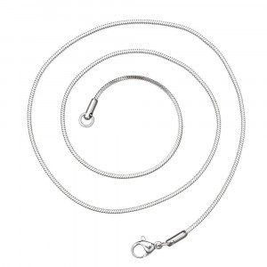 Colier Bărbătesc din Inox chirurgical 316L — Argintiu - Img 2