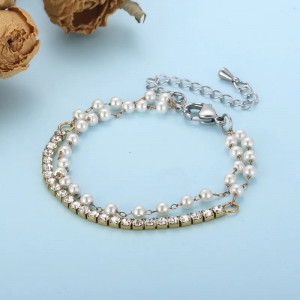 Elegant stainless steel bracelet SIC MODA 5650B - Img 4