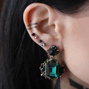 Fashion Crystal Earrings SIC MODA 5160C - Img 2