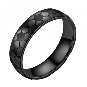 Inel Bărbătesc din Inox chirurgical 316L — Negru