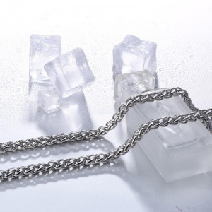 Lanț Gros Bărbătesc din Inox chirurgical 316L — Argintiu - Img 4