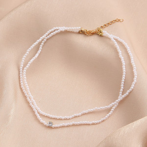 Necklace 2 rows SIC MODA Pearls 5699 - Img 4