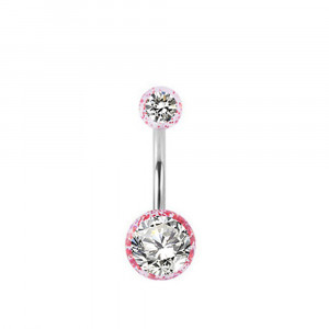 Piercing Damă din Inox chirurgical 316L cu cristal - Img 7