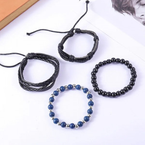 Set 4 bratari piele SIC MODA 5628 - Img 4