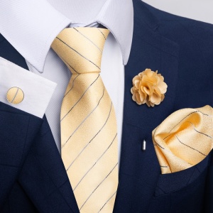 Set bijuterii Bărbătesc — Galben