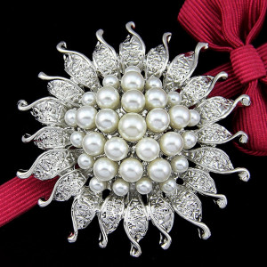 SIC MODA 3840A Flower Brooch - Img 2