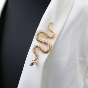 SIC MODA 3866G Snake Brooch - Img 3