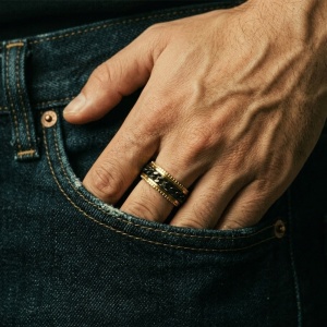 SIC MODA 4018 Stainless Steel Anti-stress Ring - Img 2