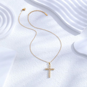 SIC MODA 5686A Stainless steel cross necklace - Img 4