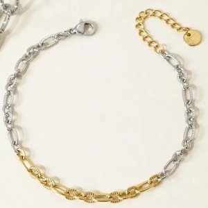 Sic Moda 6060 stainless steel bicolour bracelet - Img 2