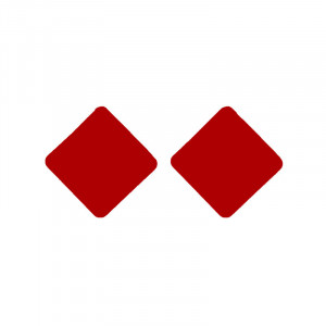 Sic Moda Red Romb Earrings 5708L - Img 1