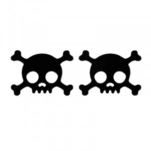 SIC MODA Stainless Steel Skull Earrings 5399B