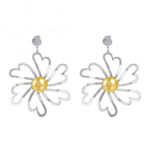 SIC MODA Titanium Flower Earrings SIC MODA 3906A