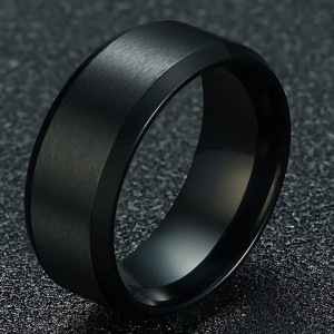Black Titanium Ring SIC MODA 3594 - Img 2