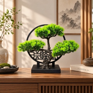 Bonsai artificial decorativ în ghiveci