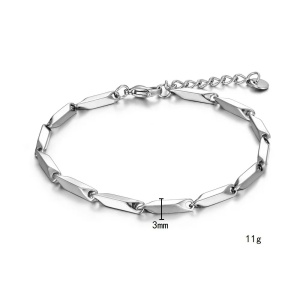 Brățară Bărbătesc din Inox chirurgical 316L — Argintiu - Img 6