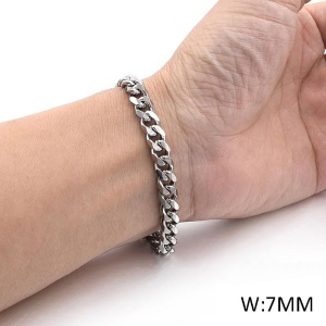 Brățară Bărbătesc din Inox chirurgical 316L — Argintiu - Img 4