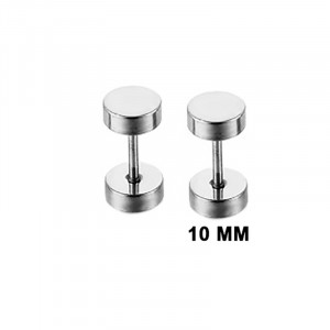 Cercei Bărbătesc din Inox chirurgical 316L — Argintiu - Img 7