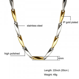 Colier Bărbătesc din Inox chirurgical 316L — Argintiu - Img 3