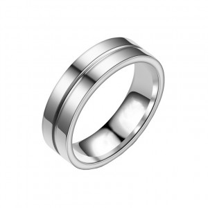 Inel Bărbătesc din Inox chirurgical 316L — Argintiu