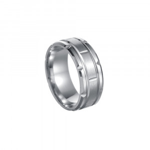 Inel Inox Geometric Argintiu SIC MODA 5108 - Img 1