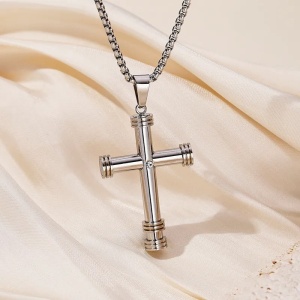 Lanț Bărbătesc din Inox chirurgical 316L — Argintiu - Img 3