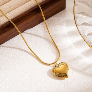 Necklace Inimioara Inox SIC MODA 5692 - Img 2
