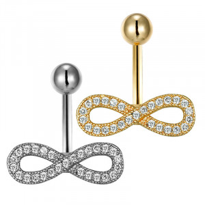 Piercing Damă din Inox chirurgical 316L cu cristal