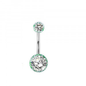Piercing Damă din Inox chirurgical 316L cu cristal - Img 8