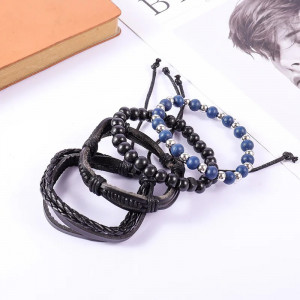 Set 4 bratari piele SIC MODA 5628 - Img 5
