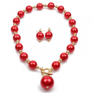 Set Colier si cercei Perle SIC MODA 5675D - Img 3
