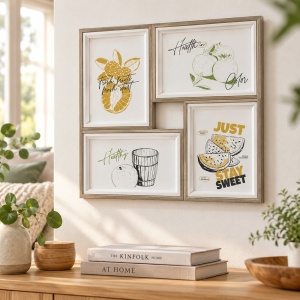 Set decorativ de 4 rame foto 29 x 29cm