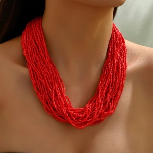 Sic Moda Bead Necklace 6034D - Img 2