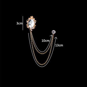 SIC MODA Colourless Crystal Brooch 4259S - Img 4