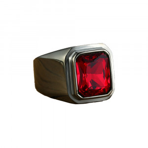 TITAN Geometric Ring with Zircon SIC MODA MODA 5082 - Img 1