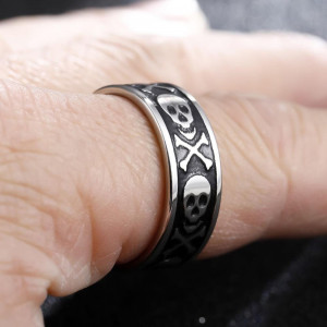 Titanium Skull Ring SIC MODA Skull Ring 3793 - Img 2