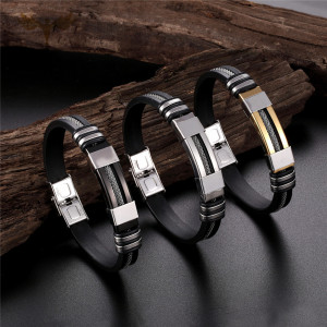 Brățară Bărbătesc din Inox chirurgical 316L — Argintiu - Img 6