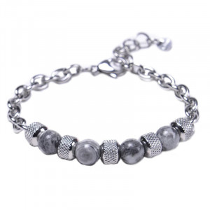 Brățară Bărbătesc din Inox chirurgical 316L — Argintiu