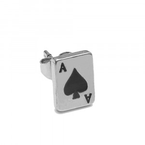 Cercei Bărbătesc din Inox chirurgical 316L — Argintiu