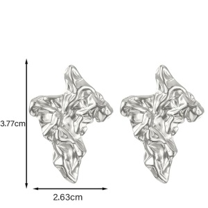 Cercei Damă din Inox chirurgical 316L — Argintiu - Img 4