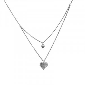 Colier Argintiu Inima SIC MODA 5551 - Img 1