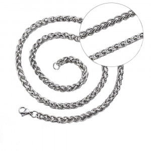Colier Bărbătesc din Inox chirurgical 316L — Argintiu - Img 2