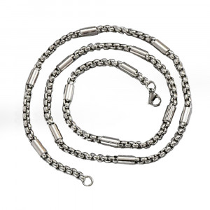 Colier Bărbătesc din Inox chirurgical 316L — Argintiu - Img 1