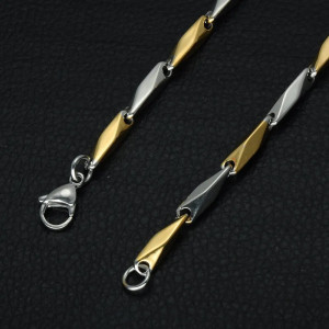 Colier Bărbătesc din Inox chirurgical 316L — Argintiu - Img 4