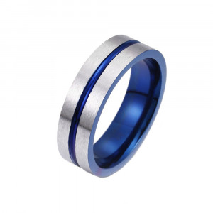 Inel Bărbătesc din Inox chirurgical 316L — Alb