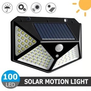 Lampă solară LED de perete pentru grădină, tip baliză - Img 2