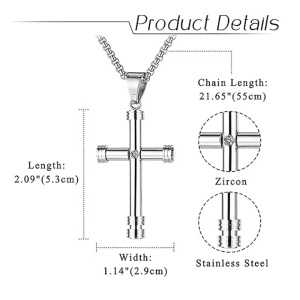 Lanț Bărbătesc din Inox chirurgical 316L — Argintiu - Img 4
